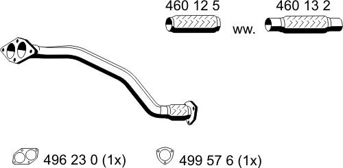 Abgasrohr vorne Ernst 243469