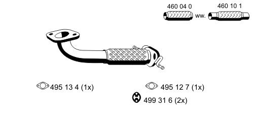 Abgasrohr vorne Ernst 344418