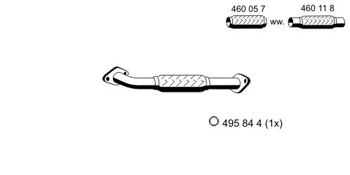 Abgasrohr vorne Ernst 344425