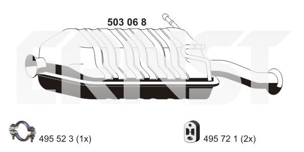 Endschalldämpfer Ernst 503068