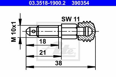 Entlüfterschraube/-ventil ATE 03.3518-1900.2