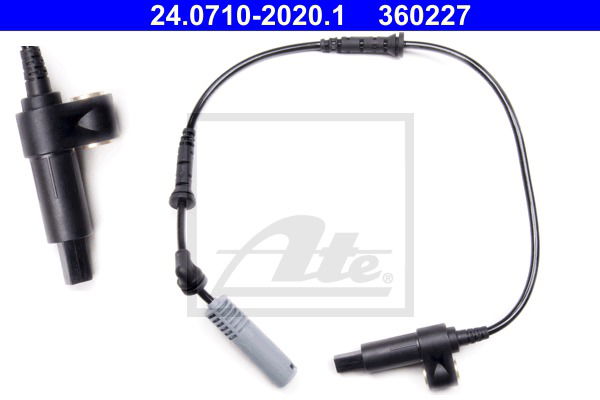 Sensor, Raddrehzahl Vorderachse ATE 24.0710-2020.1