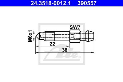 Entlüfterschraube/-ventil ATE 24.3518-0012.1