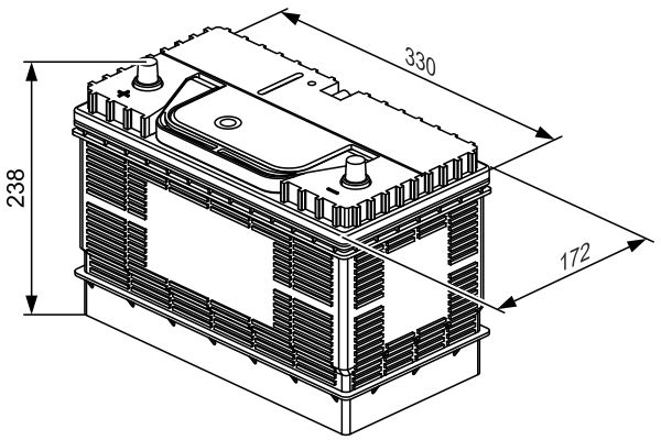 Starterbatterie Bosch 0 092 L40 340