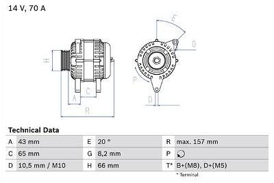 Generator Bosch 0 986 038 740