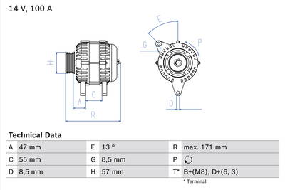 Generator Bosch 0 986 040 370