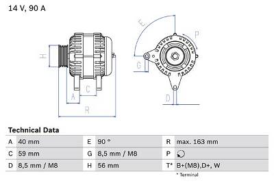 Generator Bosch 0 986 040 940
