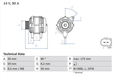 Generator Bosch 0 986 041 310