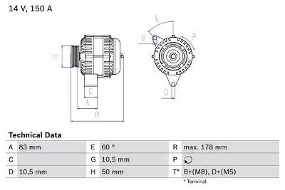Generator Bosch 0 986 041 520