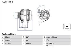 Generator Bosch 0 986 041 730