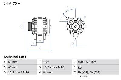 Generator Bosch 0 986 042 071