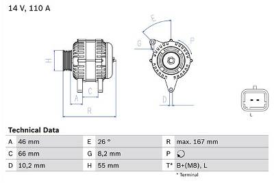 Generator Bosch 0 986 042 181