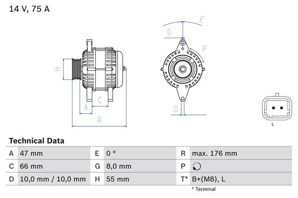 Generator Bosch 0 986 042 191