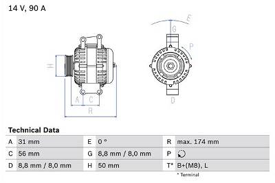 Generator Bosch 0 986 042 530