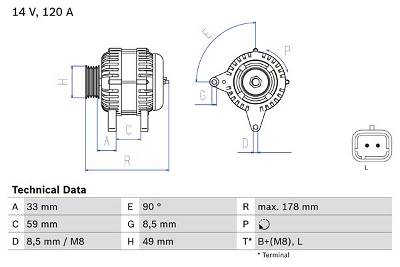 Generator Bosch 0 986 045 241