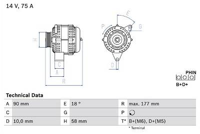 Generator Bosch 0 986 049 111