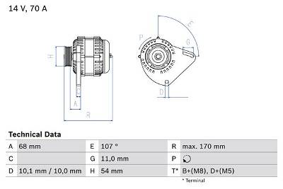 Generator Bosch 0 986 080 560
