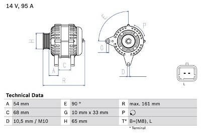 Generator Bosch 0 986 080 960