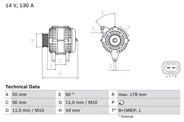 Generator Bosch 0 986 083 120