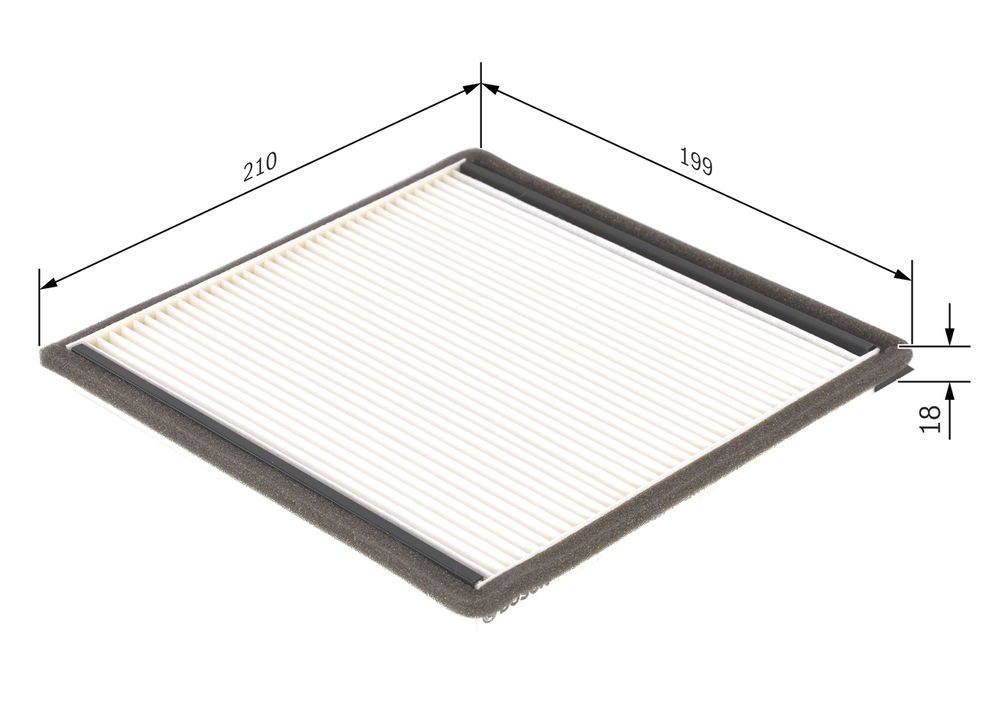 Filter, Innenraumluft Bosch 1 987 432 021