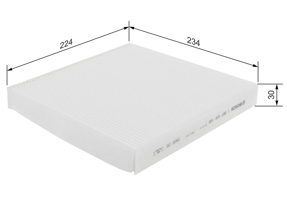 Filter, Innenraumluft Bosch 1 987 432 166