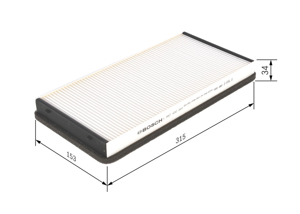 Filter, Innenraumluft Bosch 1 987 432 200