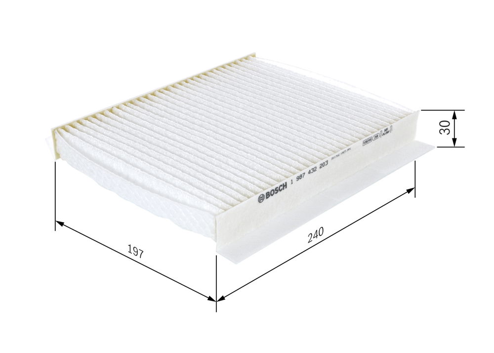 Filter, Innenraumluft Bosch 1 987 432 203
