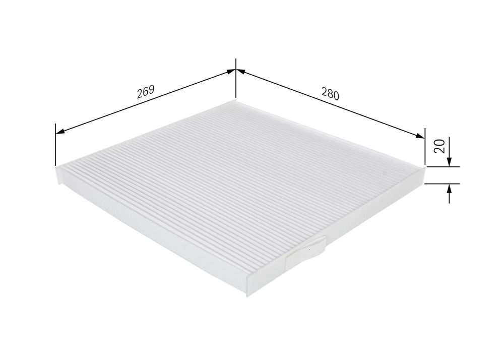 Filter, Innenraumluft Bosch 1 987 432 237