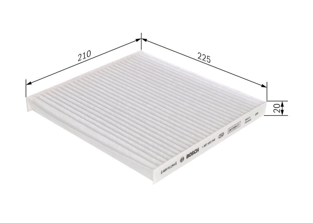 Filter, Innenraumluft Bosch 1 987 432 246