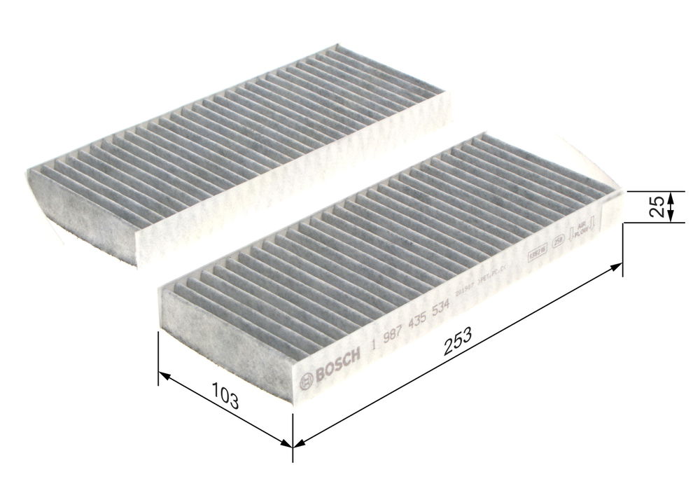 Filter, Innenraumluft Bosch 1 987 435 534