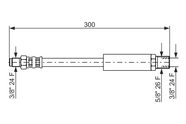 Bremsschlauch Vorderachse Bosch 1 987 476 577