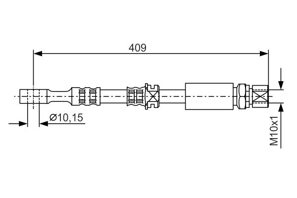 Bremsschlauch Vorderachse Bosch 1 987 476 644