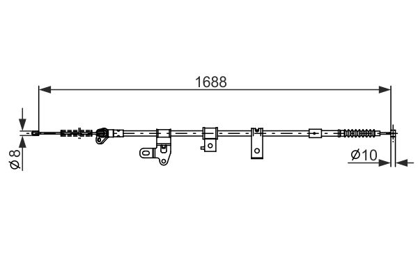 Seilzug, Feststellbremse Bosch 1 987 482 306