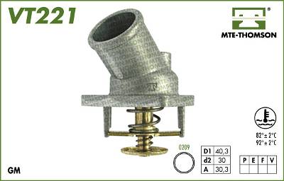 Thermostat, Kühlmittel MTE-Thomson VT221.92