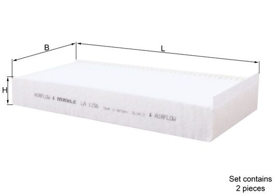 Filter, Innenraumluft Knecht LA 1156/S