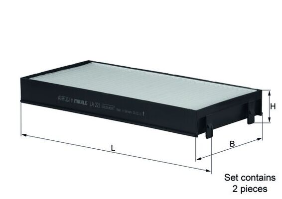 Filter, Innenraumluft Knecht LA 221/S