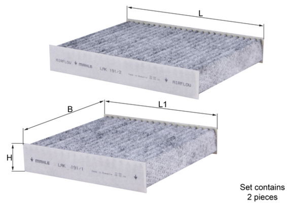 Filter, Innenraumluft Knecht LAK 191/S