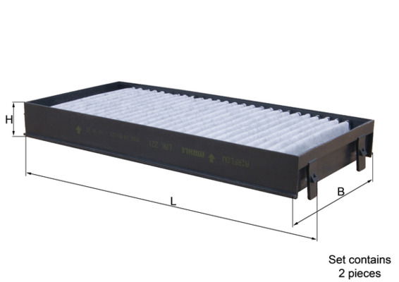 Filter, Innenraumluft Knecht LAK 221/S