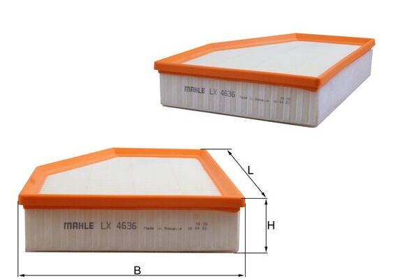 Knecht Luftfilter  LX 4636