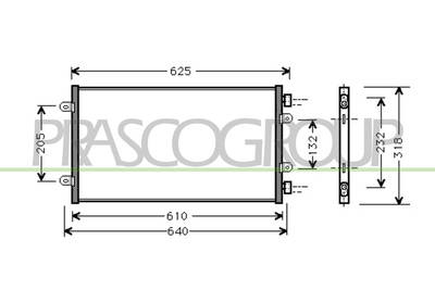 Kondensator, Klimaanlage Prasco FT133C003