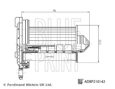 Hydraulikfilter, Automatikgetriebe Blue Print ADBP210142