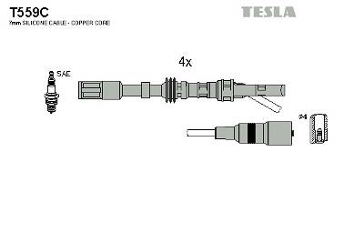 Zündleitungssatz Tesla T559C