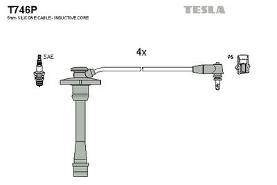 Zündleitungssatz Tesla T746P