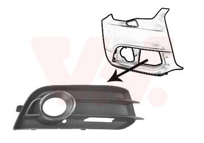 Lüftungsgitter, Stoßfänger vorne rechts Van Wezel 0301594