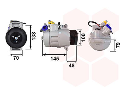 vanwezel Kompressor, Klimaanlage Van Wezel 0600K328
