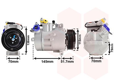 vanwezel Kompressor, Klimaanlage Van Wezel 0600K329