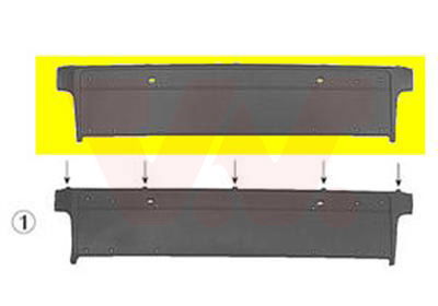 vanwezel Kennzeichenhalter vorne Van Wezel 0639580