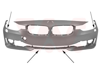 vanwezel Stoßfänger vorne Van Wezel 0670474