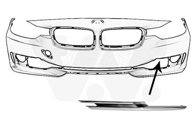 Blende, Stoßfänger vorne links Van Wezel 0670483