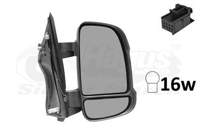 Hagus 1651832 Spiegelglas Außenspiegel rechts Citreon Fiat Ducato Peogeut 